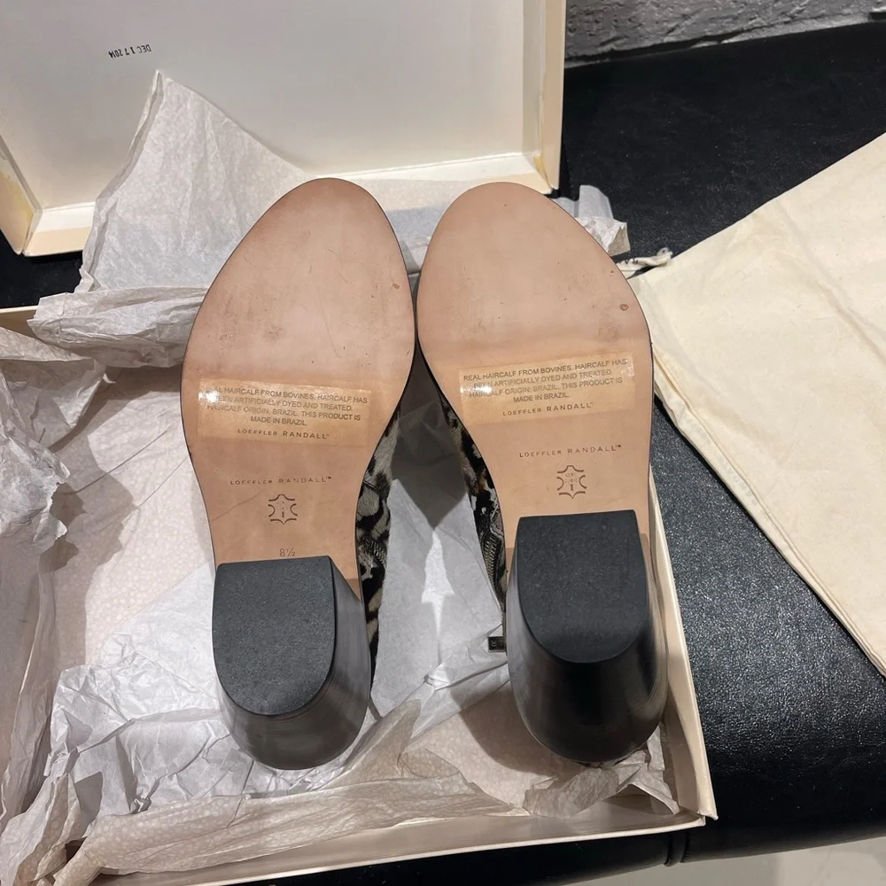 NEW Loeffler Randall Calf Hair Ankle Boots 8 - Picture 10 of 16